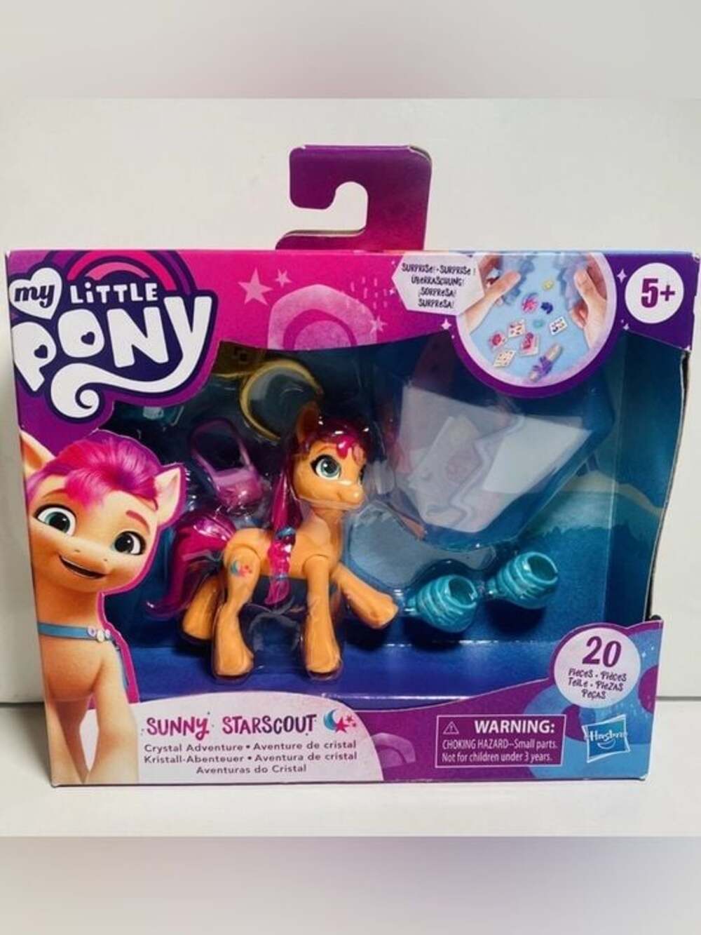 My Little Pony Sunny Starscout Crystal Adventure Figure NIB Hasbro